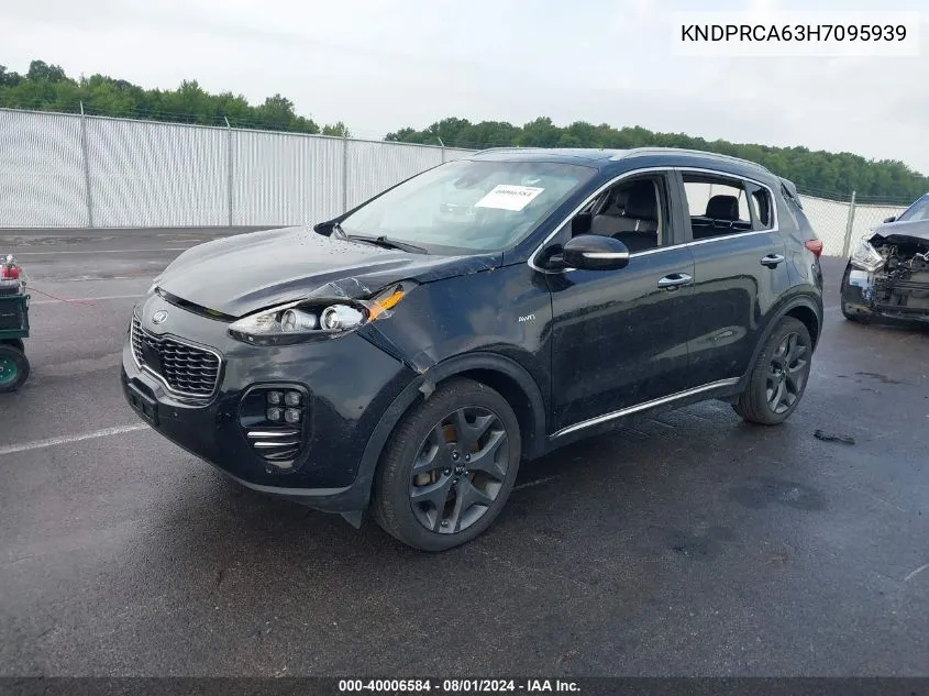 2017 Kia Sportage Sx Turbo VIN: KNDPRCA63H7095939 Lot: 40006584