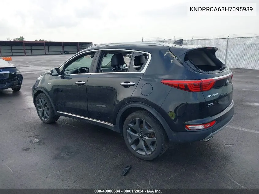 2017 Kia Sportage Sx Turbo VIN: KNDPRCA63H7095939 Lot: 40006584