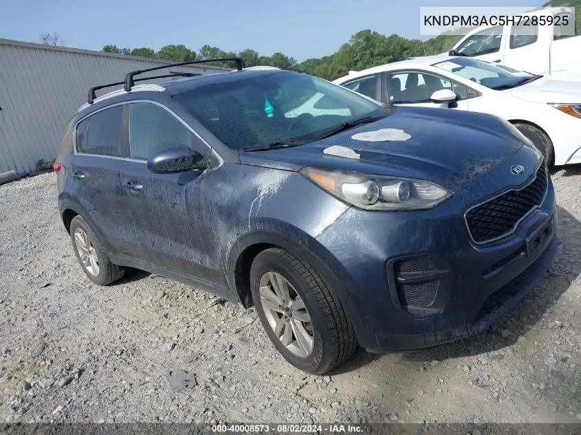 2017 Kia Sportage Lx VIN: KNDPM3AC5H7285925 Lot: 40008573