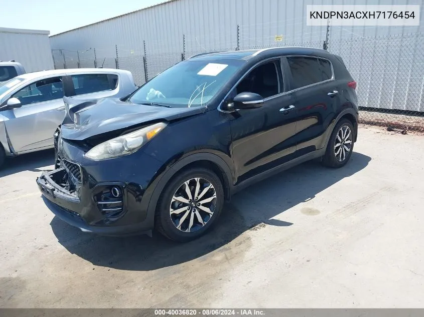 2017 Kia Sportage Ex VIN: KNDPN3ACXH7176454 Lot: 40036820