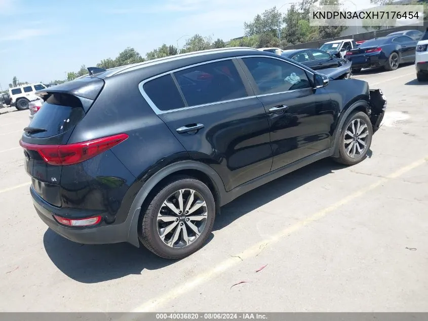 KNDPN3ACXH7176454 2017 Kia Sportage Ex