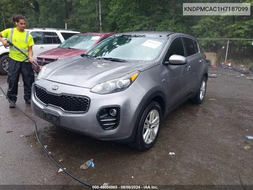 2017 Kia Sportage Lx VIN: KNDPMCAC1H7187099 Lot: 40054965