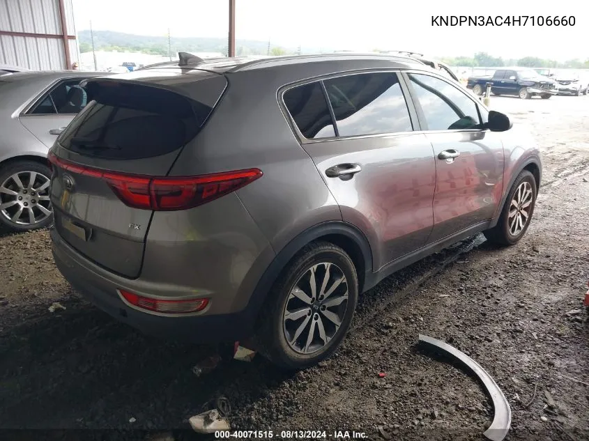 KNDPN3AC4H7106660 2017 Kia Sportage Ex