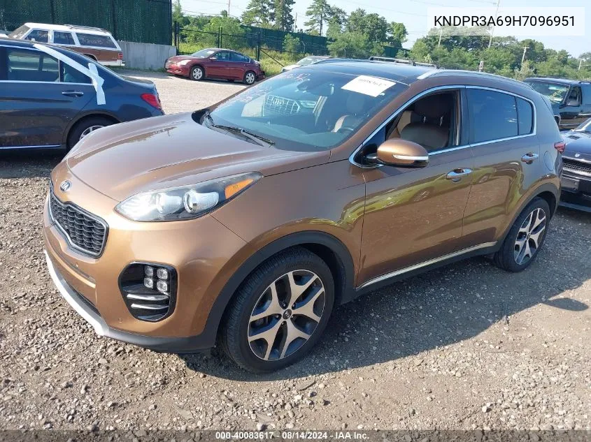 KNDPR3A69H7096951 2017 Kia Sportage Sx