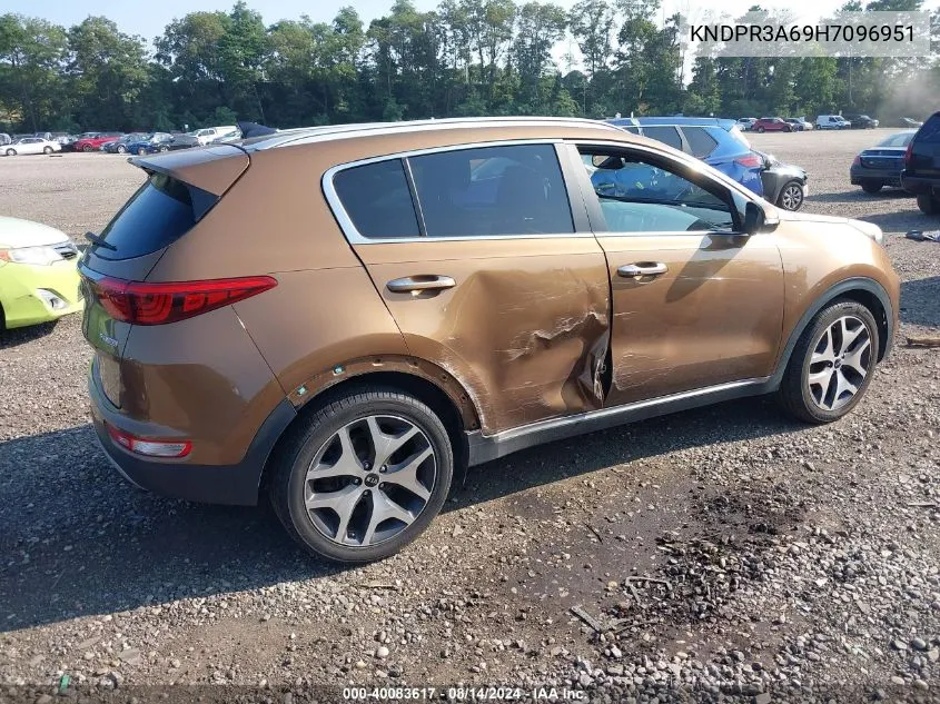 KNDPR3A69H7096951 2017 Kia Sportage Sx