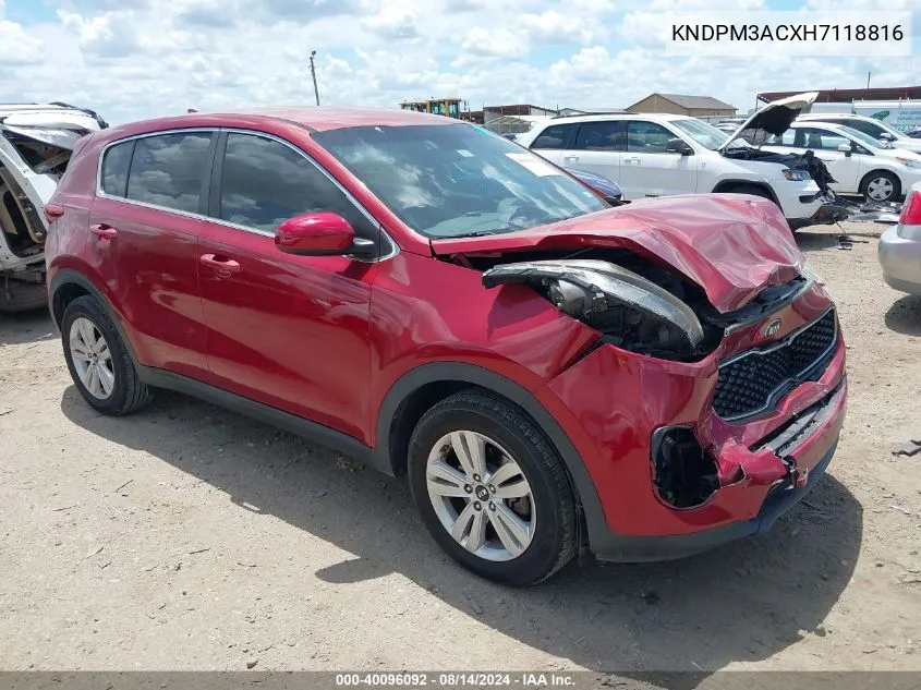 KNDPM3ACXH7118816 2017 Kia Sportage Lx