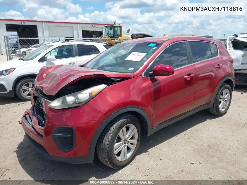 KNDPM3ACXH7118816 2017 Kia Sportage Lx