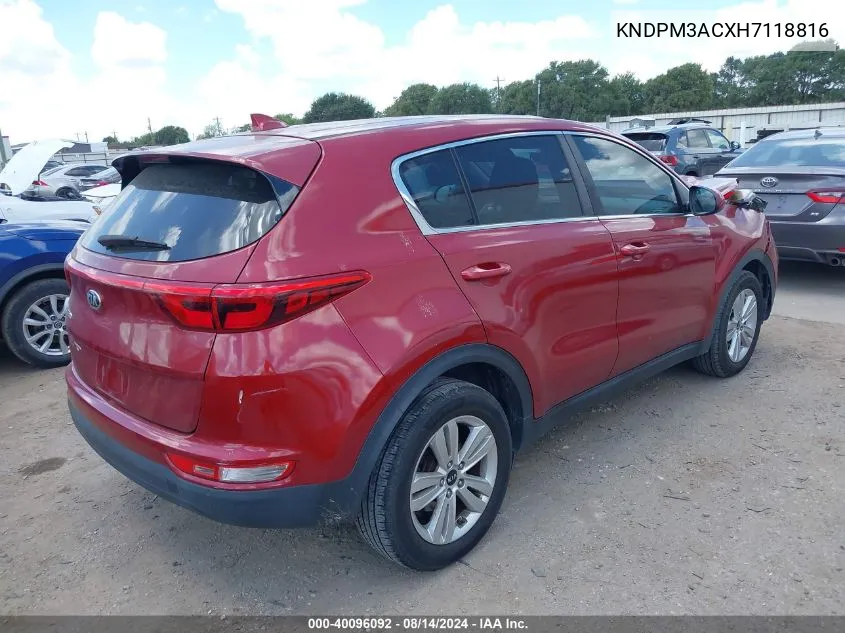 KNDPM3ACXH7118816 2017 Kia Sportage Lx