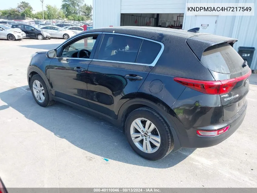 KNDPM3AC4H7217549 2017 Kia Sportage Lx