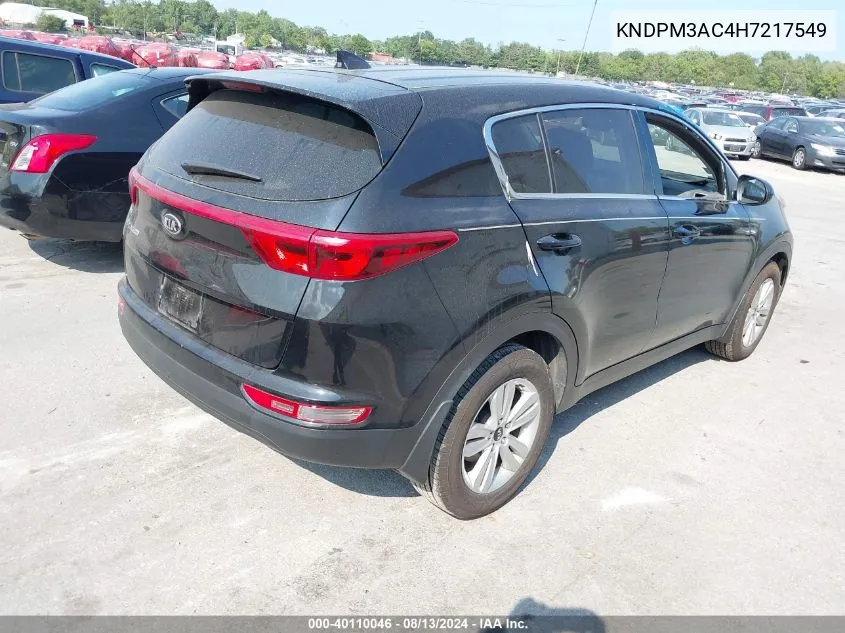 KNDPM3AC4H7217549 2017 Kia Sportage Lx