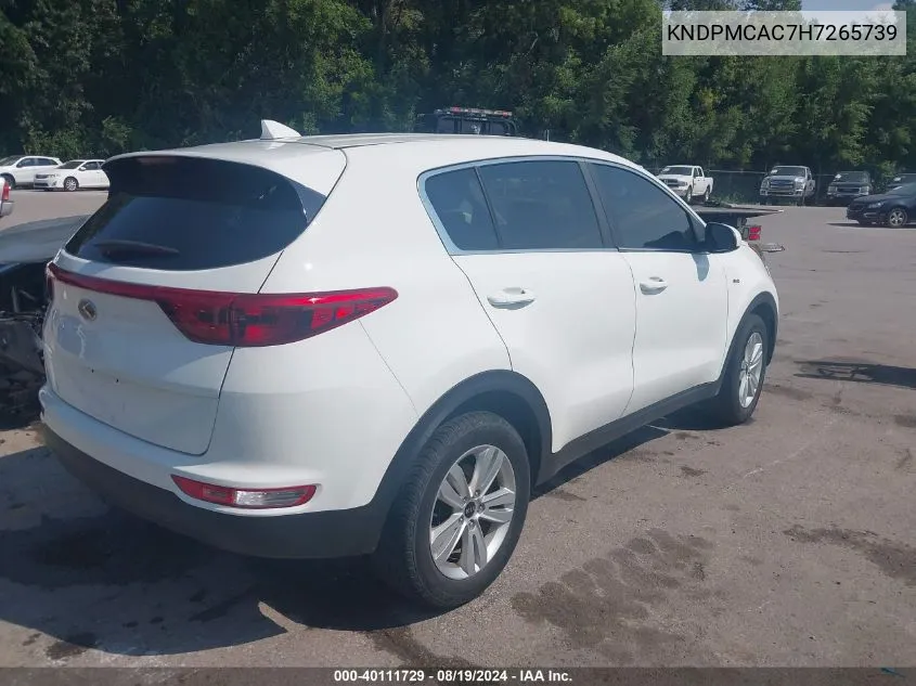 KNDPMCAC7H7265739 2017 Kia Sportage Lx