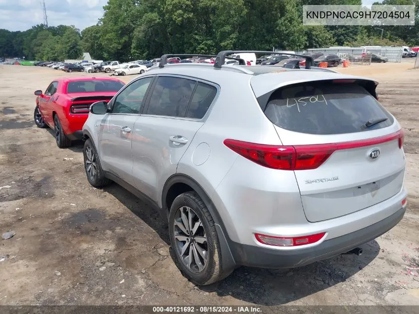 KNDPNCAC9H7204504 2017 Kia Sportage Ex