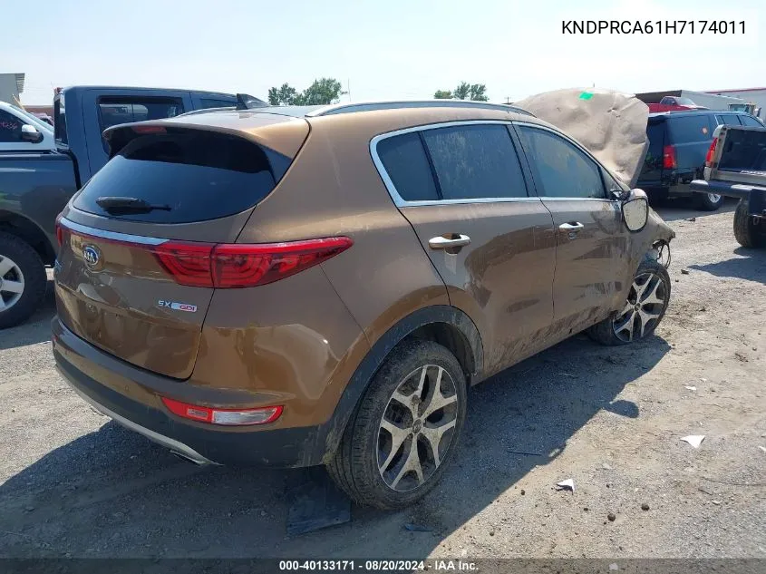 KNDPRCA61H7174011 2017 Kia Sportage Sx