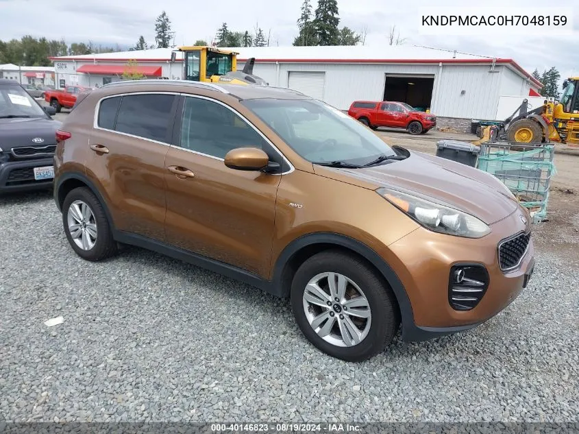 2017 Kia Sportage Lx VIN: KNDPMCAC0H7048159 Lot: 40146823