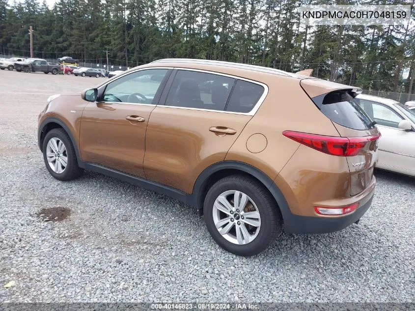 KNDPMCAC0H7048159 2017 Kia Sportage Lx