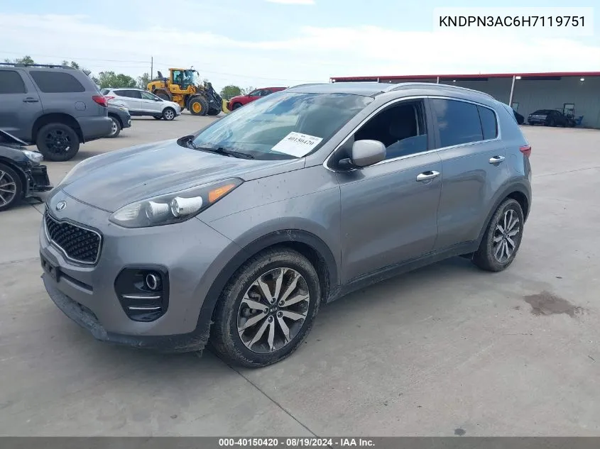 KNDPN3AC6H7119751 2017 Kia Sportage Ex