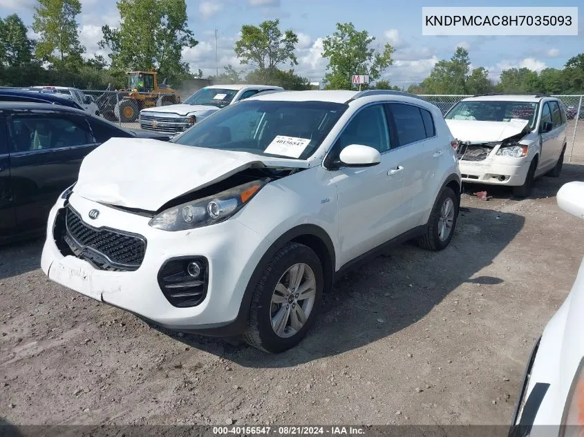 2017 Kia Sportage Lx VIN: KNDPMCAC8H7035093 Lot: 40156547