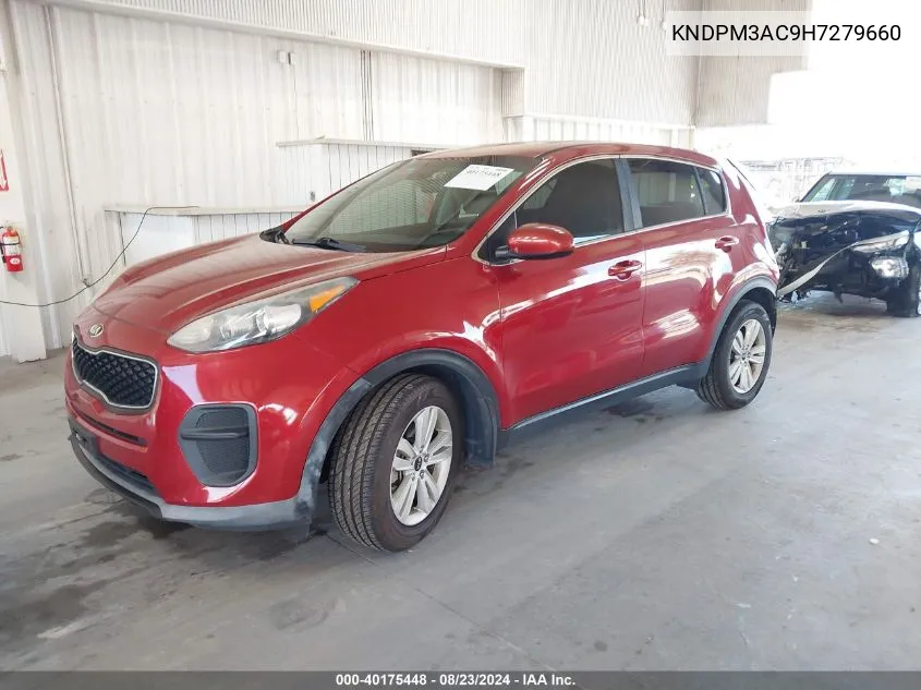 2017 Kia Sportage Lx VIN: KNDPM3AC9H7279660 Lot: 40175448