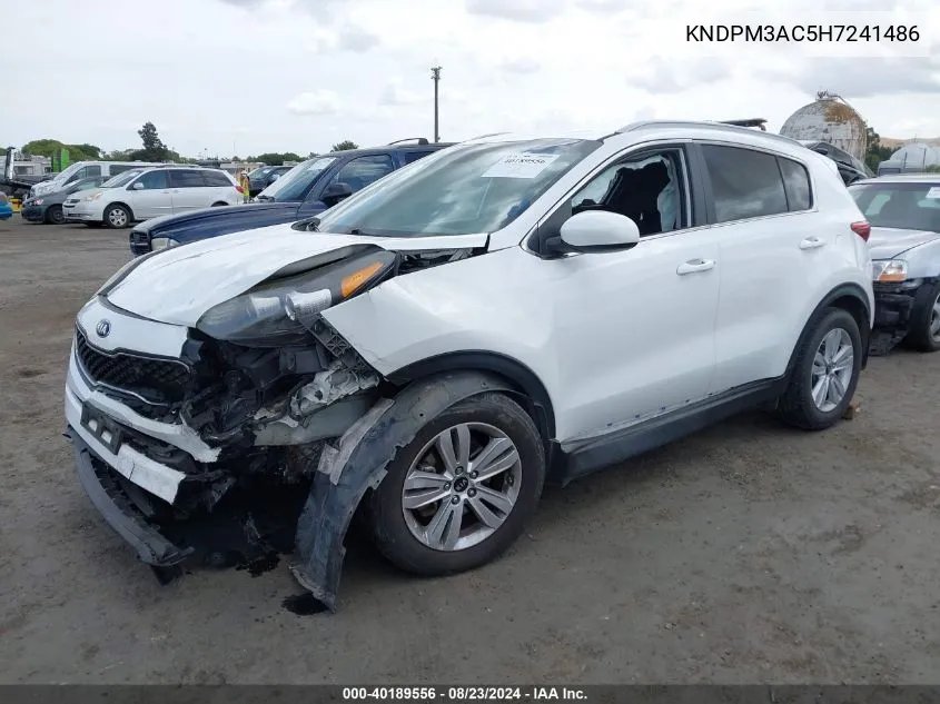 KNDPM3AC5H7241486 2017 Kia Sportage Lx