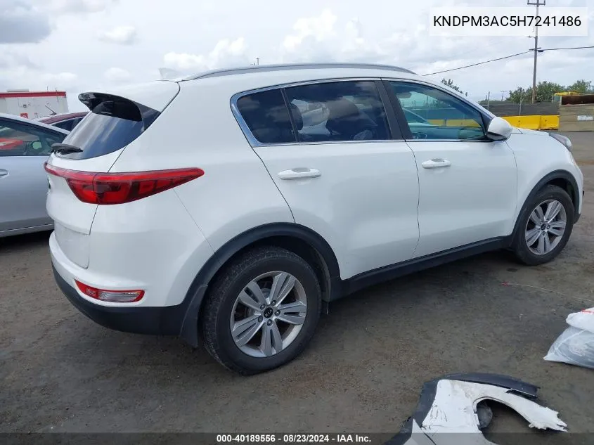 KNDPM3AC5H7241486 2017 Kia Sportage Lx