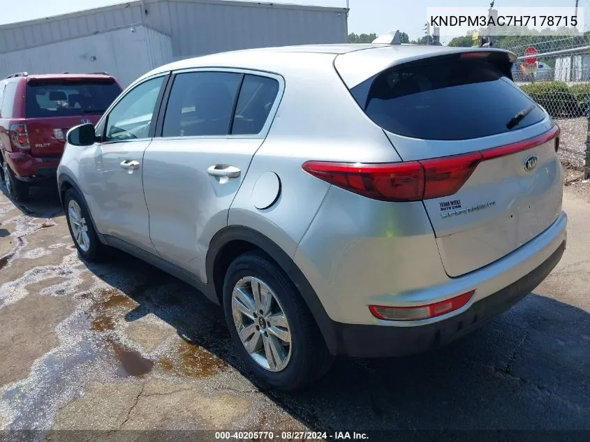 KNDPM3AC7H7178715 2017 Kia Sportage Lx