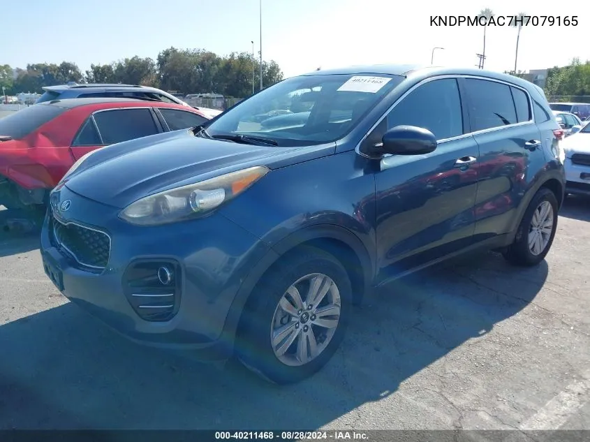 KNDPMCAC7H7079165 2017 Kia Sportage Lx