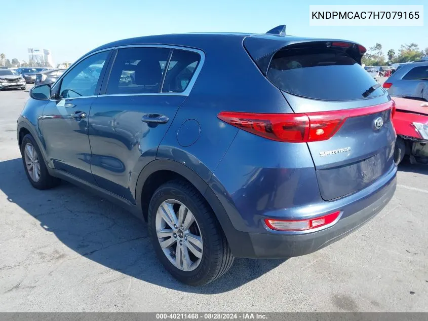 2017 Kia Sportage Lx VIN: KNDPMCAC7H7079165 Lot: 40211468