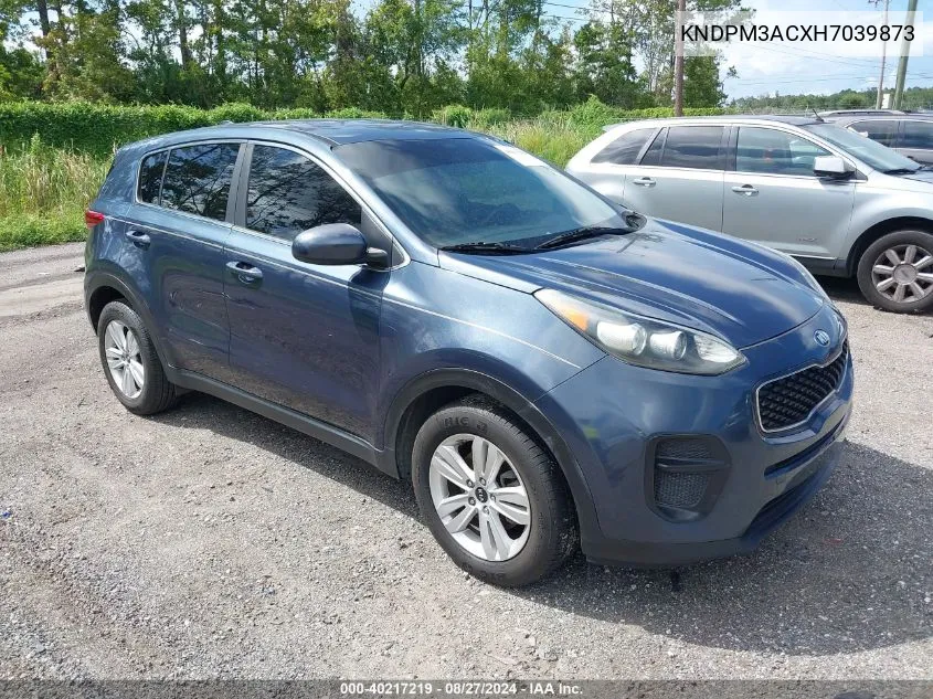 2017 Kia Sportage Lx VIN: KNDPM3ACXH7039873 Lot: 40217219