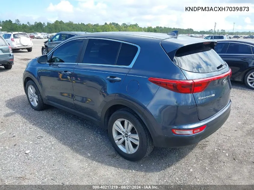 KNDPM3ACXH7039873 2017 Kia Sportage Lx