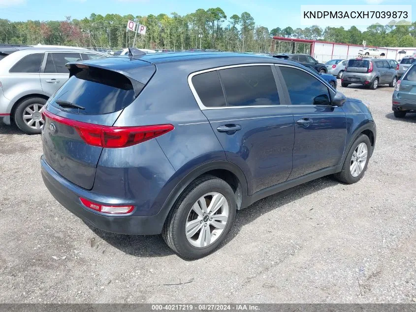 KNDPM3ACXH7039873 2017 Kia Sportage Lx