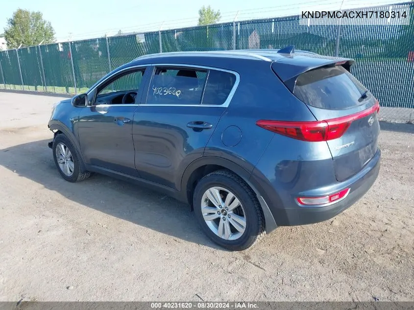 KNDPMCACXH7180314 2017 Kia Sportage Lx