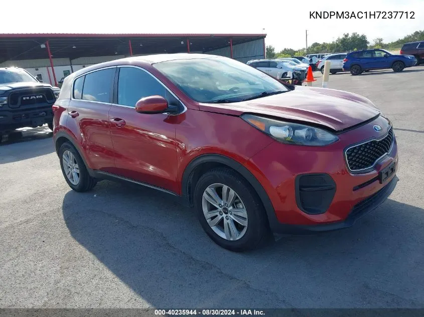 2017 Kia Sportage Lx VIN: KNDPM3AC1H7237712 Lot: 40235944