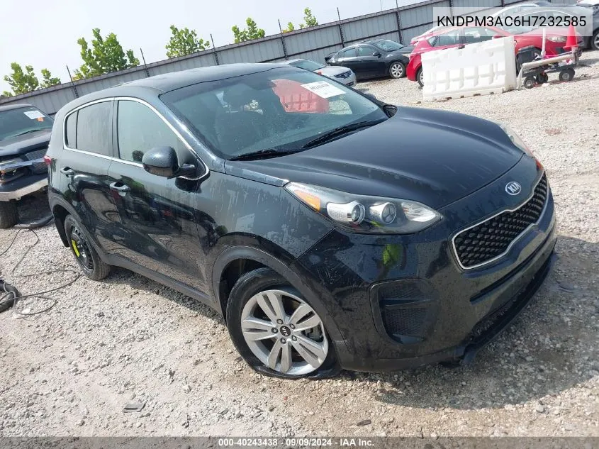 2017 Kia Sportage Lx VIN: KNDPM3AC6H7232585 Lot: 40243438