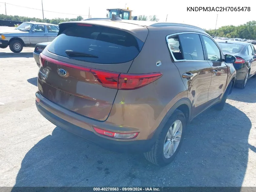 KNDPM3AC2H7065478 2017 Kia Sportage Lx