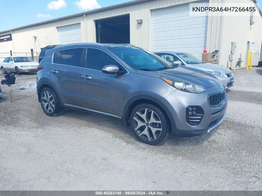 KNDPR3A64H7266455 2017 Kia Sportage Sx Turbo