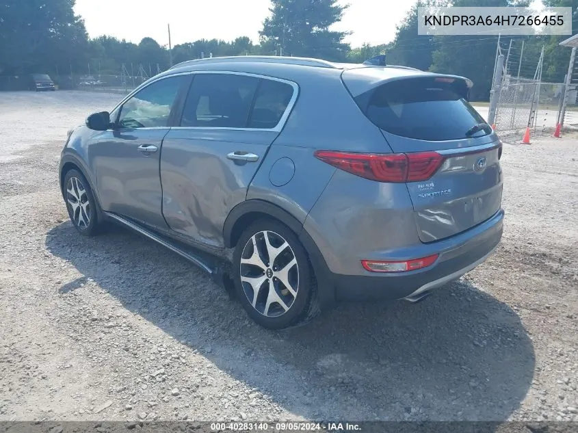 KNDPR3A64H7266455 2017 Kia Sportage Sx Turbo