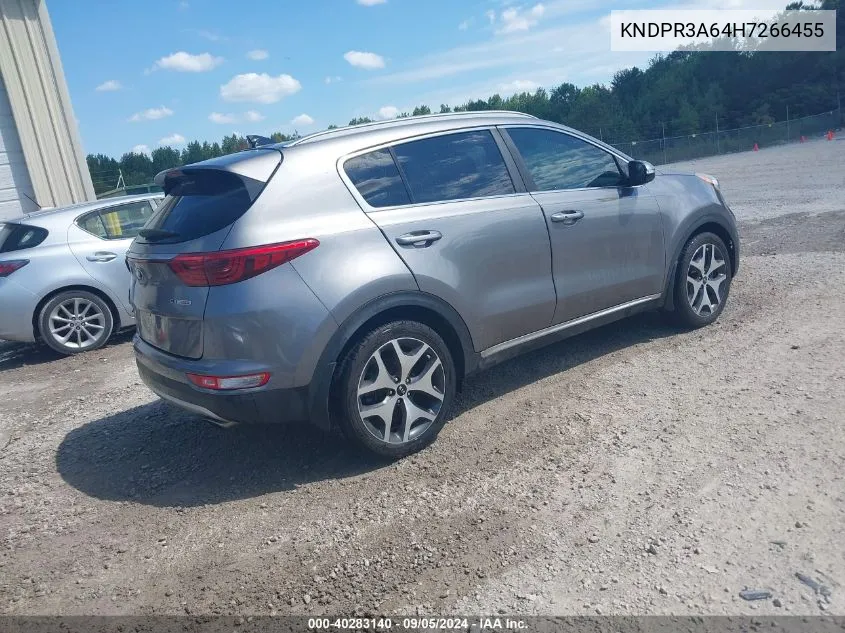 KNDPR3A64H7266455 2017 Kia Sportage Sx Turbo