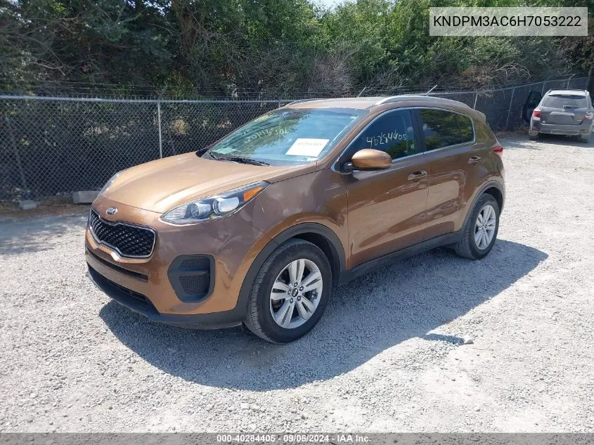 2017 Kia Sportage Lx VIN: KNDPM3AC6H7053222 Lot: 40284405