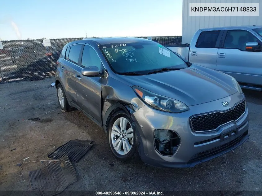 KNDPM3AC6H7148833 2017 Kia Sportage Lx