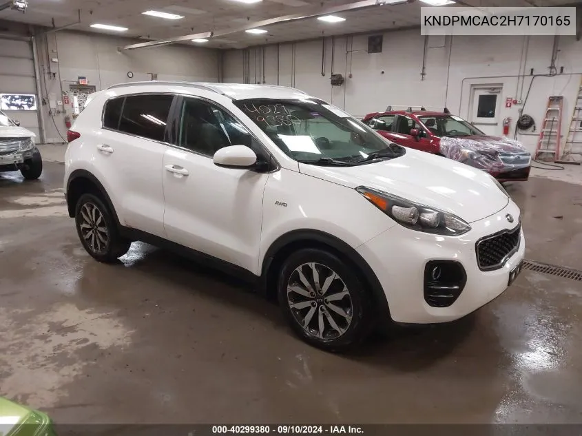 KNDPMCAC2H7170165 2017 Kia Sportage Lx