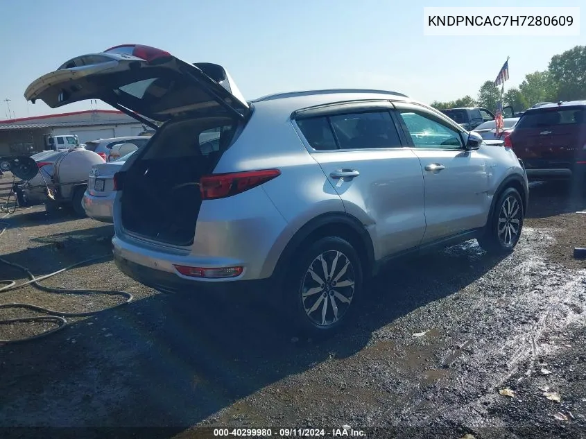 KNDPNCAC7H7280609 2017 Kia Sportage Ex