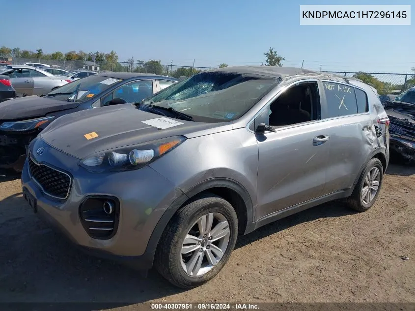 KNDPMCAC1H7296145 2017 Kia Sportage Lx