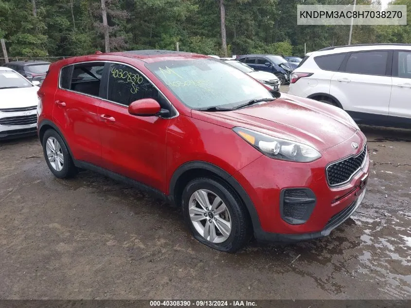 KNDPM3AC8H7038270 2017 Kia Sportage Lx