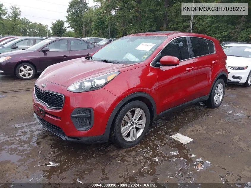 KNDPM3AC8H7038270 2017 Kia Sportage Lx