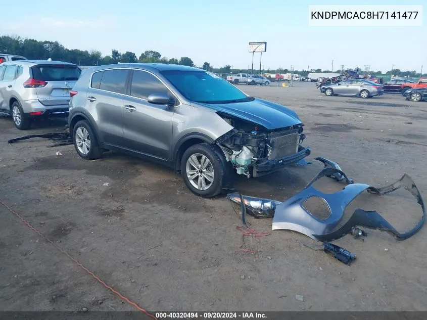 KNDPMCAC8H7141477 2017 Kia Sportage Lx