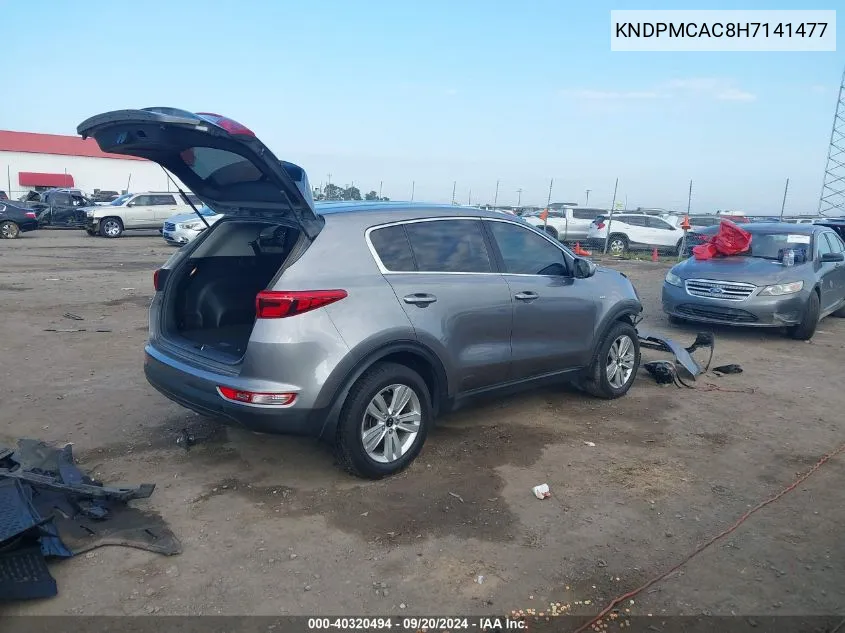 KNDPMCAC8H7141477 2017 Kia Sportage Lx