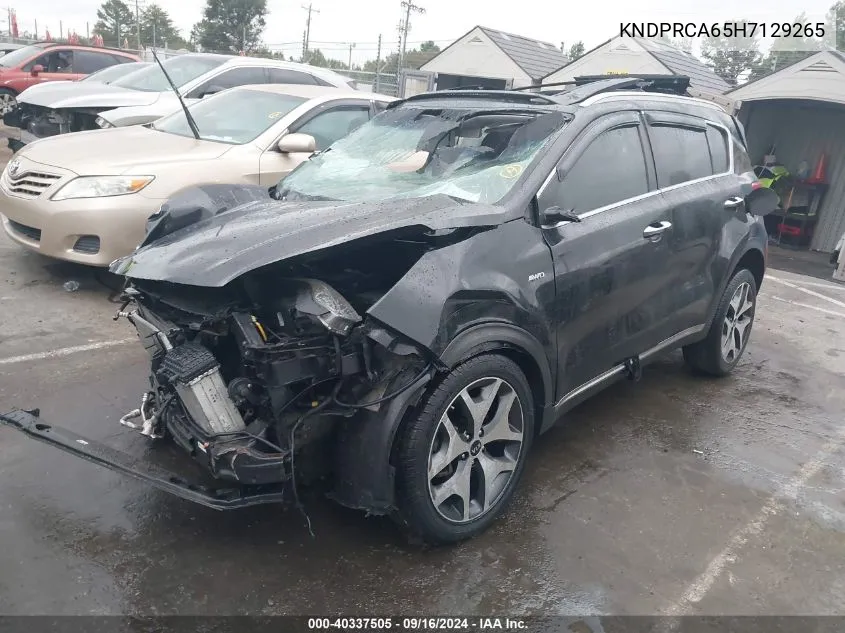 KNDPRCA65H7129265 2017 Kia Sportage Sx Turbo