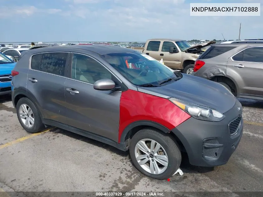 2017 Kia Sportage Lx VIN: KNDPM3ACXH7102888 Lot: 40337929