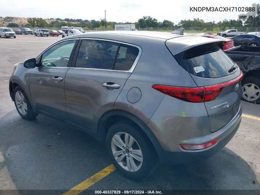 2017 Kia Sportage Lx VIN: KNDPM3ACXH7102888 Lot: 40337929