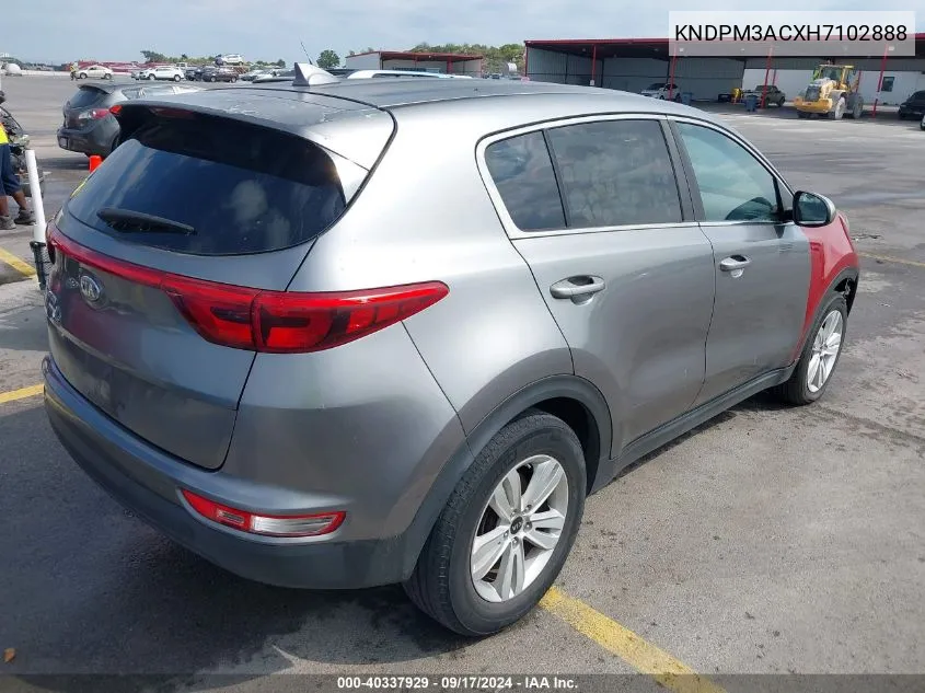 KNDPM3ACXH7102888 2017 Kia Sportage Lx